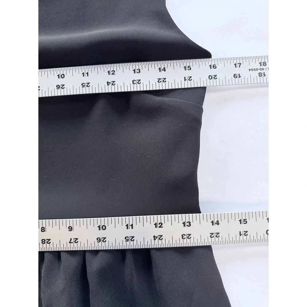J.Crew Dress Womens 2 Black Sleeveless Fit & Flare Mini‎ 58579